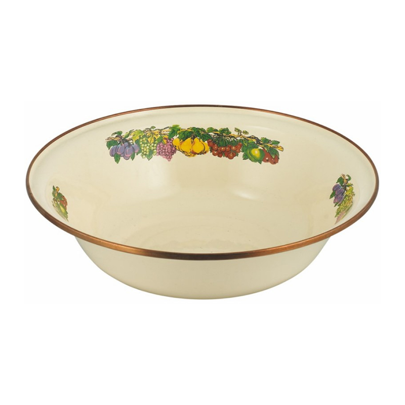 Emalj rostfritt stål runda kant tvättbassäng