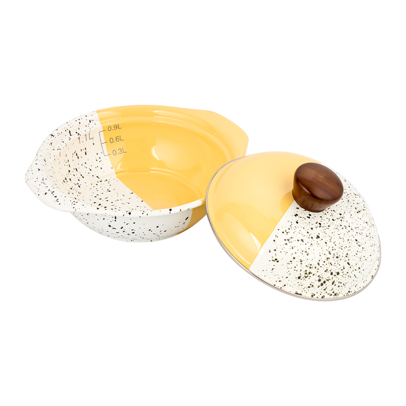 Emalj V-formad potten