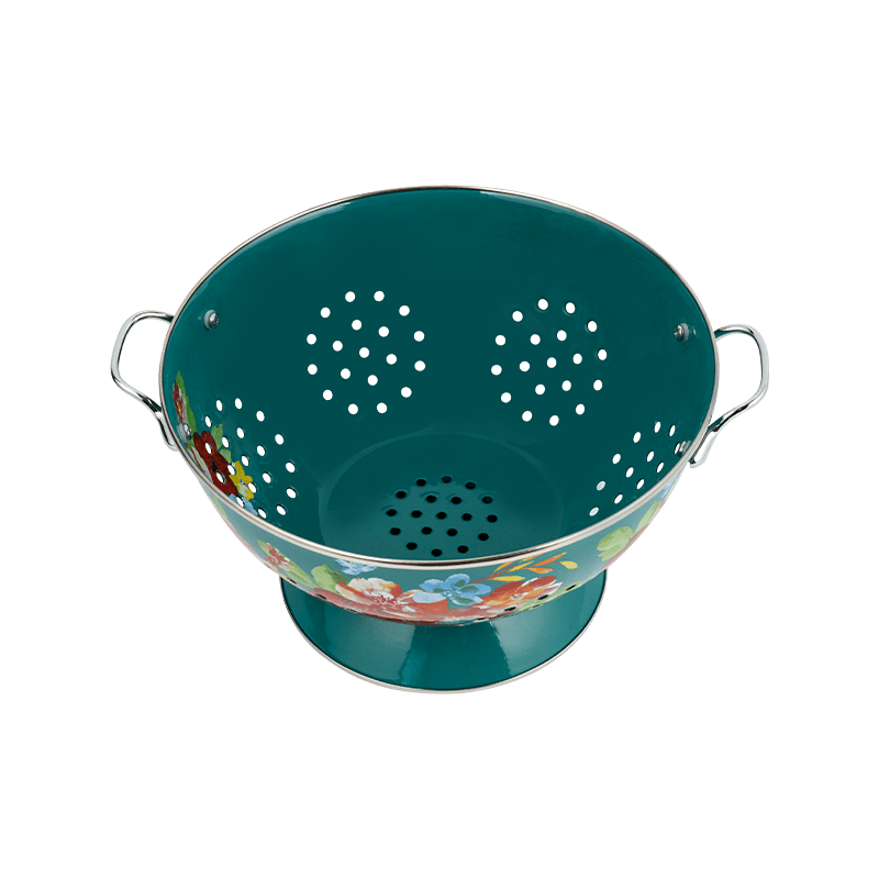 Vintage emaljfruktkorg