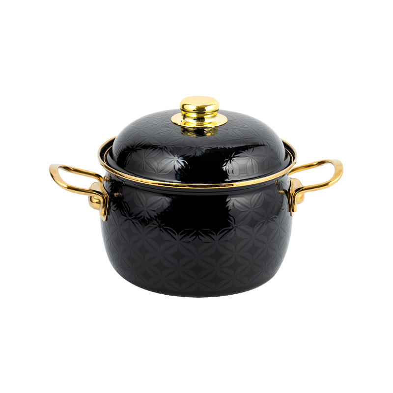 810d Emalj plattbotten Stockpot