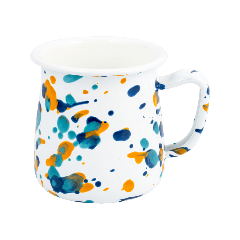 EMAMEL FLAGE RIM SPILL-RESISTANT MUG