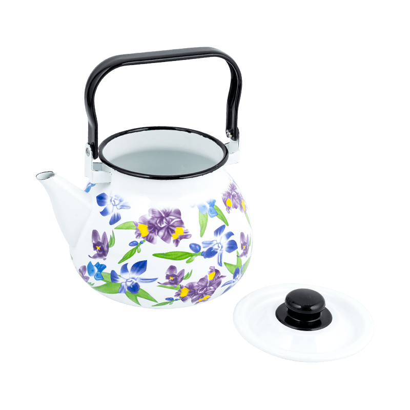 TK305 Emamel Fleared Rim Tea Kettle