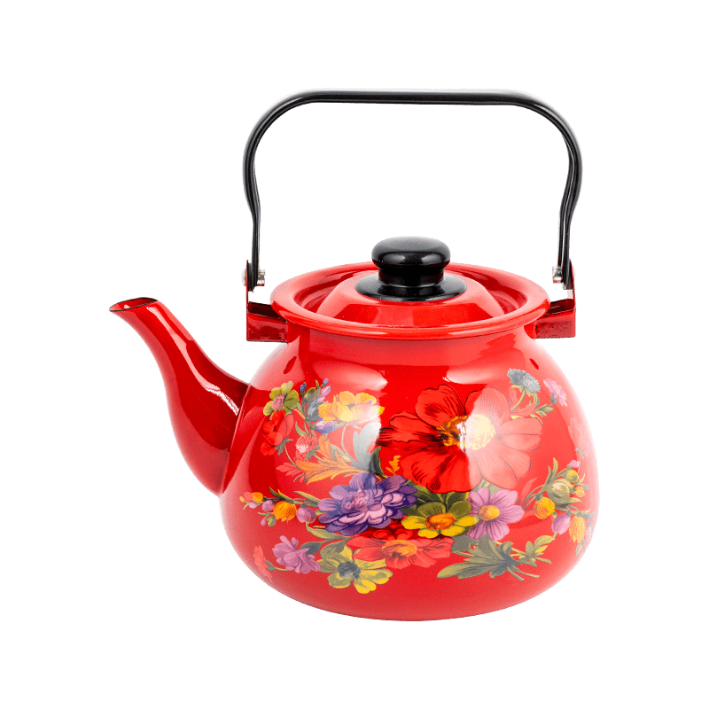 TK305 Emamel Fleared Rim Tea Kettle
