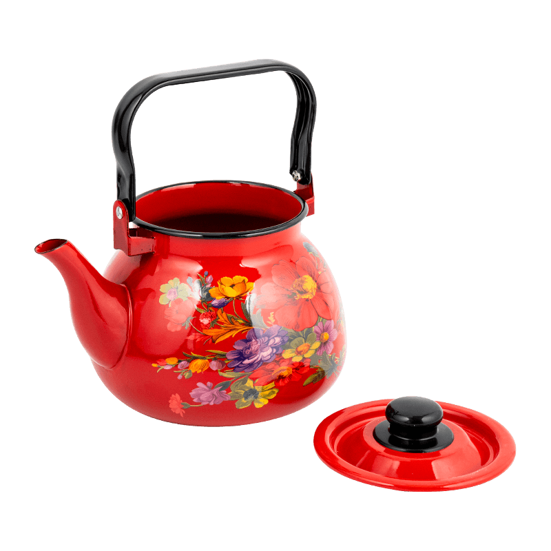 TK305 Emamel Fleared Rim Tea Kettle