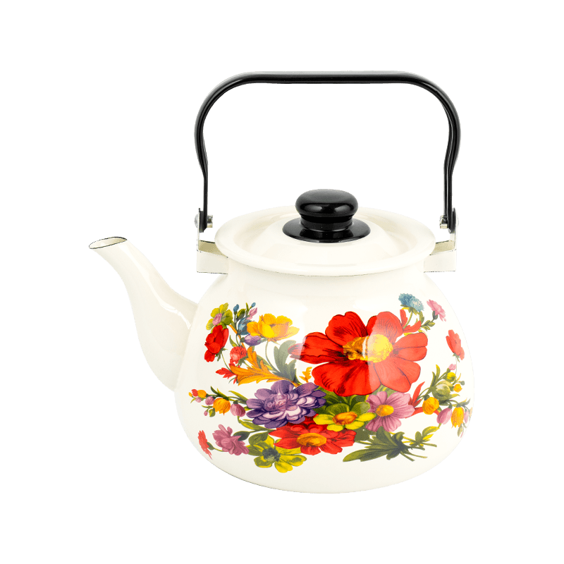 TK305 Emamel Fleared Rim Tea Kettle
