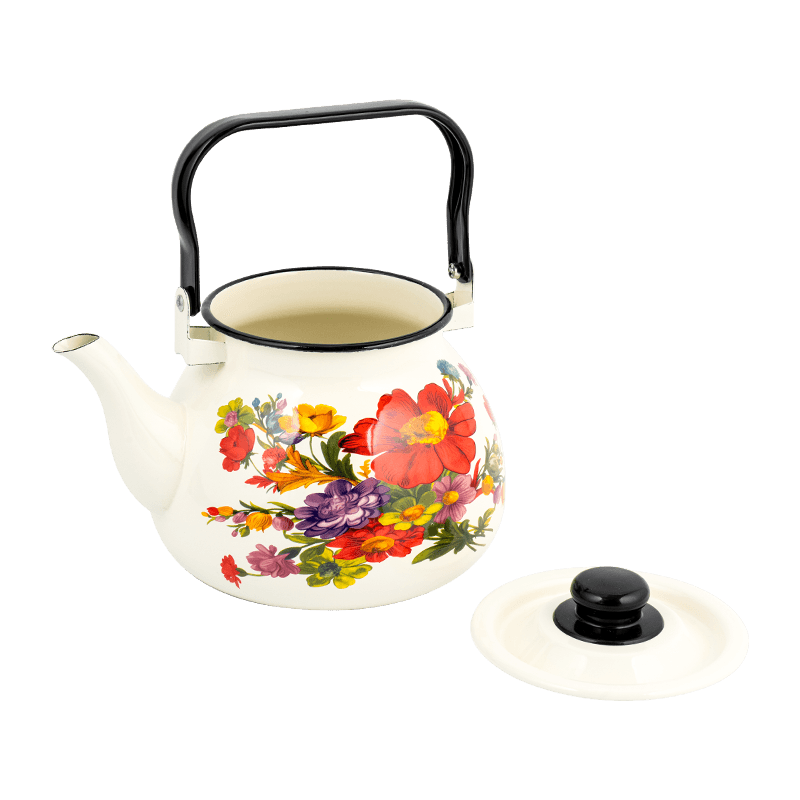 TK305 Emamel Fleared Rim Tea Kettle