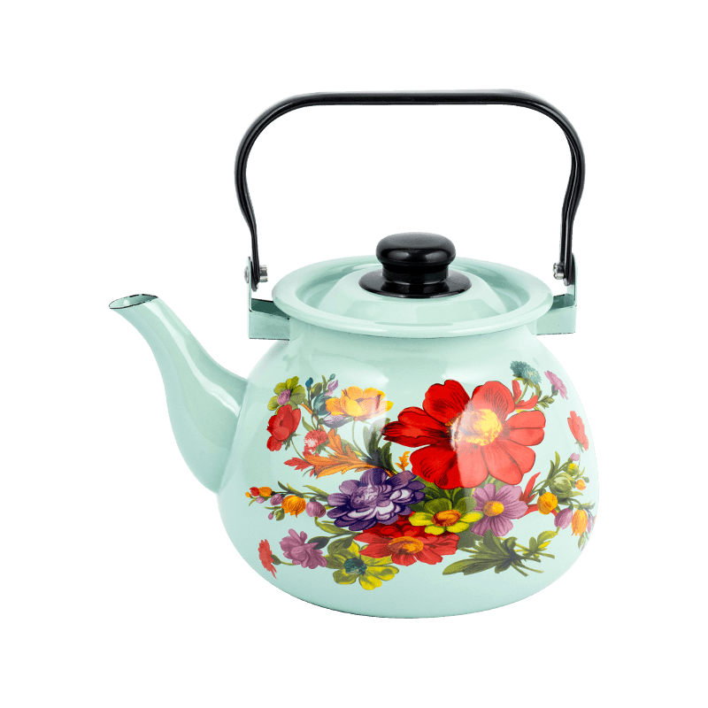 TK305 Emamel Fleared Rim Tea Kettle