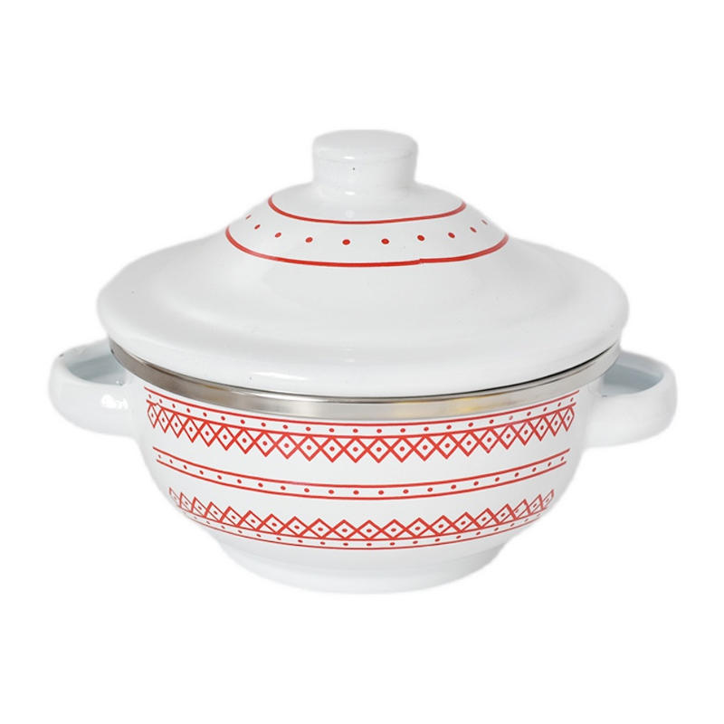 Fothoppad dubbelhandtagskål