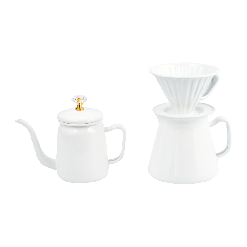 Emaljkaffe -redskap Emaljkaffe -redskap